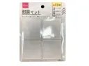 耐震マット（４枚、５ｃｍ×５ｃｍ×３ｍｍ、クリア）の商品画像