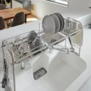 水切りラック 水切りカゴ シンク渡しタイプの商品画像