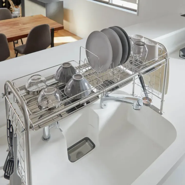 水切りラック 水切りカゴ シンク渡しタイプの商品画像