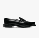 Penny Loafer Black Calfskin/Black Alpine Grain G2201の商品画像