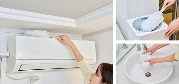 そうじの神様® 極細毛で絡めとる 洗えるおそうじモップの商品画像