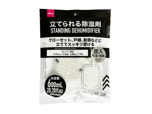立てられる除湿剤(吸湿量600mL、炭入)の商品画像