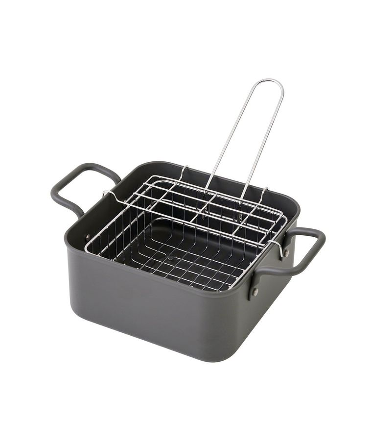 ザル付き揚げ物鍋：0.8L／KITINTOの商品画像