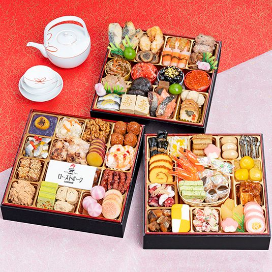 「おもてなし」 和風 三段重 (8.5寸)の商品画像