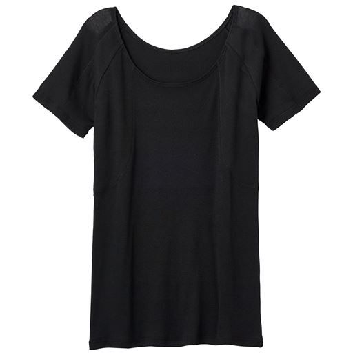 大きな汗取りパッド付き3分袖インナーの商品画像