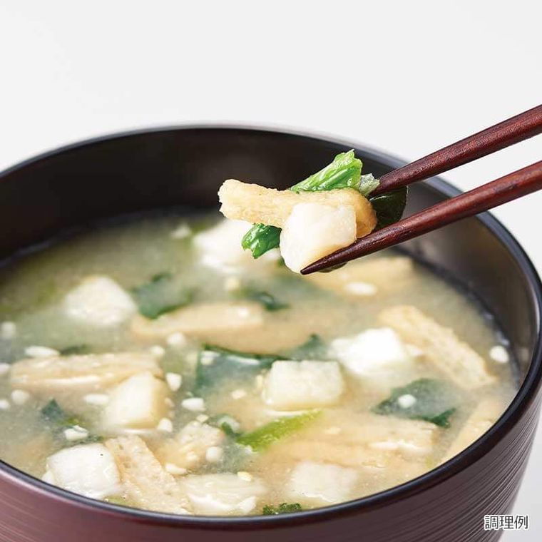 わがやづくし　長芋とほうれん草のお味噌汁の商品画像