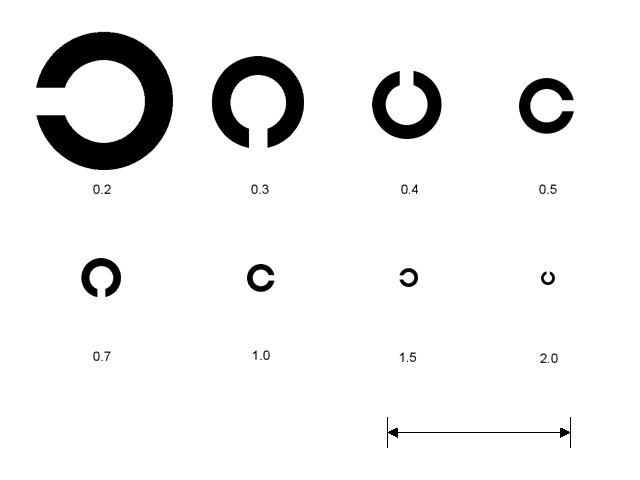 簡易視力検査の商品画像