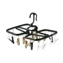 ランドリーハンガー20ピンチ ブラック/ホワイトの商品画像