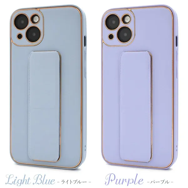 スマホバンド付き レザーデザインケースの商品画像