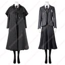 高品質 実物撮影 ウェンズデー Wednesday ネヴァーモア学園制服 アダムス・ファミリー ドラマ 風 コスチューム コスプレ衣装の商品画像