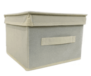 スタッカブル不織布収納BOX（横置きカラーボックス対応、ベージュ）の商品画像