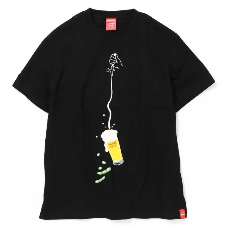 生ビールと枝豆Tシャツの商品画像